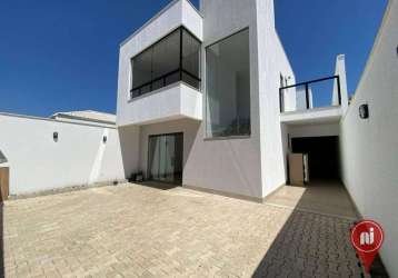 Casa com 3 dormitórios à venda, 180 m² por r$ 630.000,00 - residencial masterville - sarzedo/mg