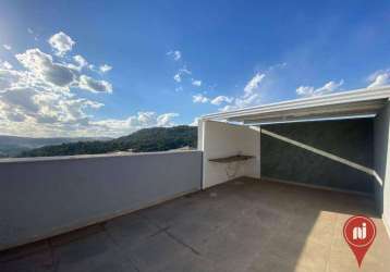 Cobertura com 2 dormitórios à venda, 120 m² por r$ 400.000,00 - santa rosa - sarzedo/mg