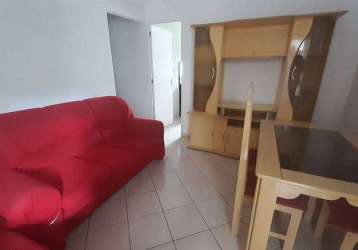 Apartamento para venda  mobiliado com 1 quarto em josé menino - santos - sp