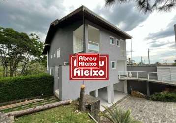 Condominio aruã -  mogi das cruzes, sp - casa com 4 suites  - fundos e lateral com vista para área verde  !