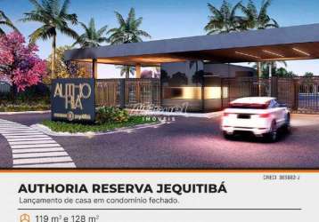 Casa, à venda, área 0,00 m² - authoria reserva jequitibá santa rosa - piracicaba