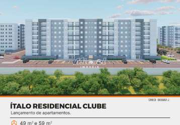 Apartamento, à venda, ítalo residencial clube, jardim abaeté - piracicaba