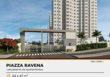 Apartamento, à venda, 1 quarto, piazza ravena, pompeia - piracicaba