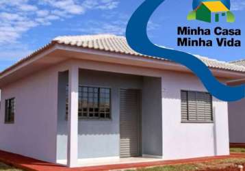 Casas 100% financiadas e prontas para morar