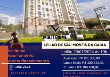 Apartamento para venda em ribeirão preto, vila virgínia, 2 dormitórios, 1 banheiro, 1 vaga