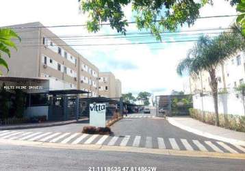 Apartamento para venda em ribeirão preto, jardim heitor rigon, 2 dormitórios, 1 banheiro, 1 vaga