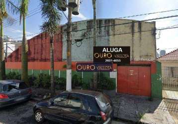 Galpão para alugar, 1100 m² por r$ 25.000,00/mês - tatuapé - são paulo/sp