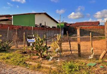 Terreno em rua pública no bairro vida nova, parnamirim, com 200m²