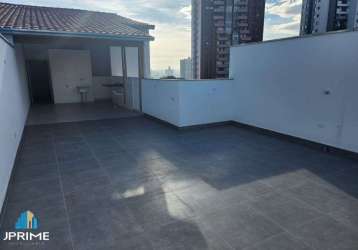 Cobertura a venda na vila assunção em santo andré, com 155m².