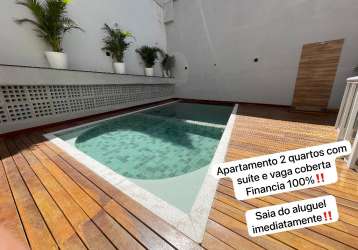 Apartamento 2 quartos com vaga financia 100% do valor