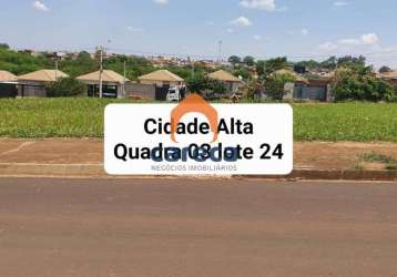 Terreno para venda em residencial cidade alta de 200.00m²