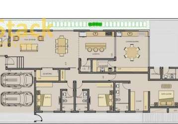 Casa para venda em medeiros de 530.00m² com 3 quartos, 3 suites e 4 garagens