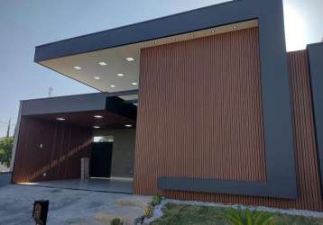 Casa para venda em residencial portal do lago de 170.00m² com 3 quartos, 3 suites e 2 garagens