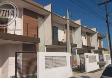 Sobrado para venda em guaratuba de 97.00m² com 3 quartos, 1 suite e 1 garagem