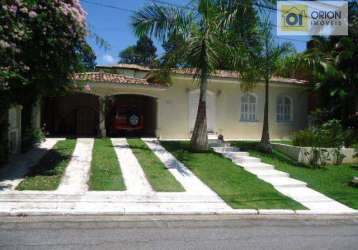 Casa de condomínio para venda e aluguel em aldeia da serra de 333.00m² com 4 quartos, 2 suites e 2 garagens