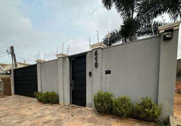 Casa para venda em nova ourinhos de 320.00m² com 3 quartos, 1 suite e 4 garagens