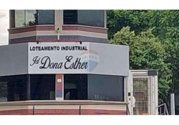 Lote / terreno para venda em loteamento industrial fechado jardim dona esther de 1000.00m²