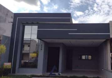 Casa para venda em loteamento park gran reserve de 135.00m² com 4 quartos, 3 suites e 3 garagens