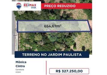 Terreno para venda em jardim paulista de 654.67m²