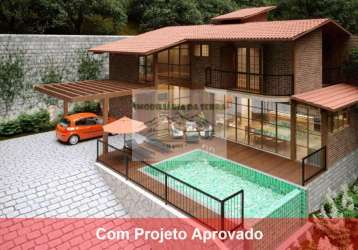 Terreno c/ projeto aprovado na serra da cantareira c/ 1.280m² em residencial fechado - oportunidade única!