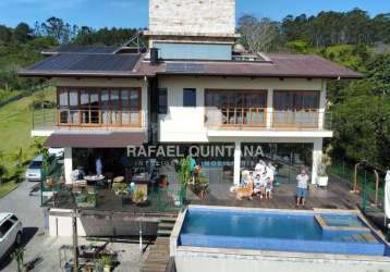 Casa alto padrão à venda, 3 quartos sendo 3 suítes, 12 vagas, piscina, terreno com 6.000m², joão paulo, florianópolis - sc