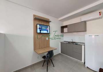 Studio para locação, mobiliado, 1 vaga coberta, vila redentora