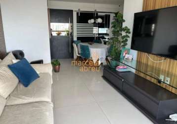 Vendo apartamento 03 qrts, 02 vagas, pscina, 96mts em casa amarela