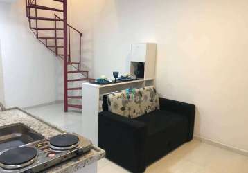 Apartamento duplex com 1 dormitório para alugar, 35 m² por r$ 2.229,00/mês - ipiranga - são paulo/sp