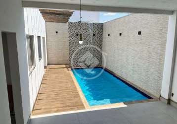 Casa nova com piscina - 3 quartos sendo 1 suíte com closet - parque cuiabá - r$850.000,00 codigo: 72201