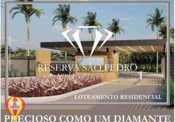 Lançamento lotes reserva são pedro residencial