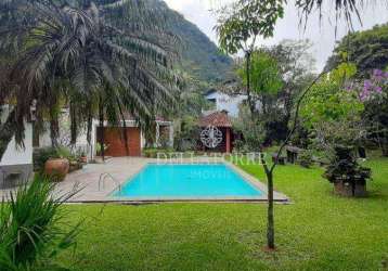 Casa com 5 dormitórios à venda, 408 m² por r$ 1.600.000,00 - granja guarani - teresópolis/rj