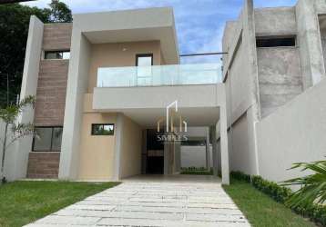 Casa duplex em rua privativa à venda, 170 m² por r$ 799.000 - pires façanha - eusébio/ce