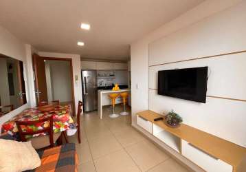 Apartamento mobiliado 39m²  à venda no bairro cabo branco - joão pessoa/pb