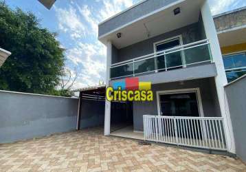 Casa com 3 dormitórios à venda, 128 m² por r$ 380.000,00 - serramar - rio das ostras/rj