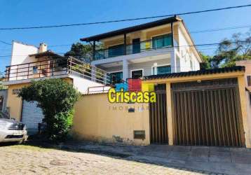 Casa com 4 dormitórios à venda, 277 m² por r$ 800.000,00 - casa grande - rio das ostras/rj