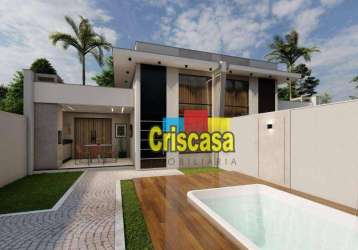 Casa à venda, 100 m² por r$ 950.000,00 - ouro verde - rio das ostras/rj