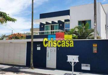 Casa com 4 dormitórios à venda, 236 m² por r$ 1.200.000,00 - recreio - rio das ostras/rj