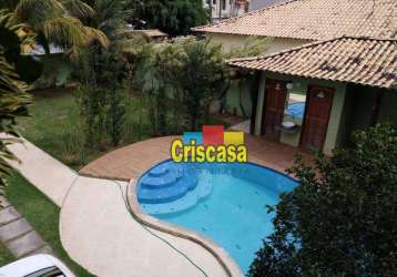 Casa com 3 suítes à venda, 219 m² por r$ 1.200.000 - recreio - rio das ostras/rj