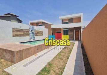 Casa com 3 dormitórios à venda, 210 m² por r$ 600.000,00 - ouro verde - rio das ostras/rj