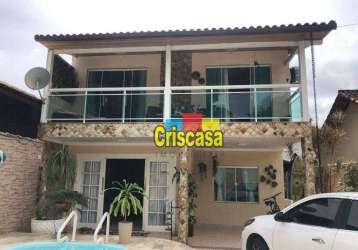 Casa com 3 dormitórios à venda, 204 m² por r$ 600.000,00 - recanto - rio das ostras/rj