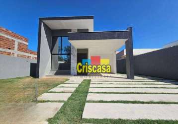 Casa com 3 dormitórios à venda, 128 m² por r$ 750.000,00 - terra firme - rio das ostras/rj