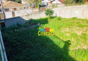 Terreno à venda, 360 m² por r$ 140.000,00 - casa grande - rio das ostras/rj