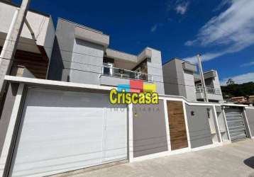 Casa com 3 dormitórios à venda, 140 m² por r$ 750.000,00 - costa azul - rio das ostras/rj