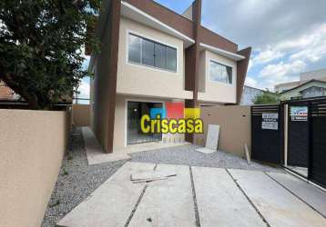 Casa com 3 dormitórios à venda, 102 m² por r$ 450.000,00 - jardim bela vista - rio das ostras/rj