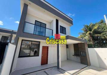 Casa com 3 dormitórios à venda, 140 m² por r$ 630.000,00 - ouro verde - rio das ostras/rj