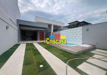 Casa com 3 dormitórios à venda, 112 m² por r$ 690.000,00 - ouro verde - rio das ostras/rj