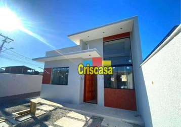 Casa com 2 dormitórios à venda, 64 m² por r$ 320.000,00 - chácara mariléa - rio das ostras/rj