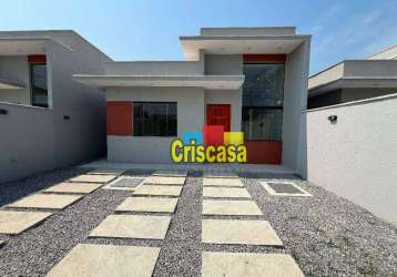 Casa com 2 dormitórios à venda, 64 m² por r$ 320.000,00 - chácara mariléa - rio das ostras/rj