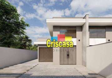 Casa com 3 dormitórios à venda, 84 m² por r$ 460.000,00 - enseada das gaivotas - rio das ostras/rj