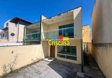 Casa com 3 dormitórios, 145 m² - venda por r$ 500.000,00 ou aluguel por r$ 3.000,00/mês - ouro verde - rio das ostras/rj